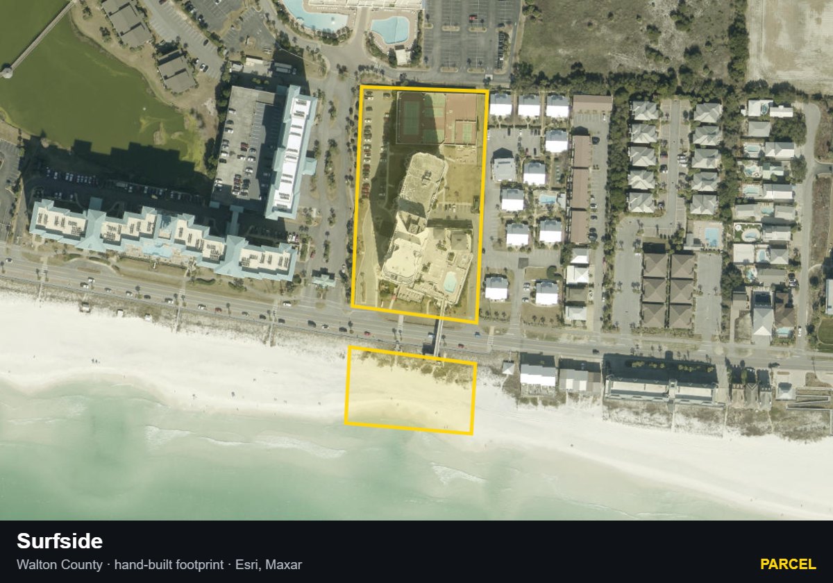 Surfside — Parcel parcel record