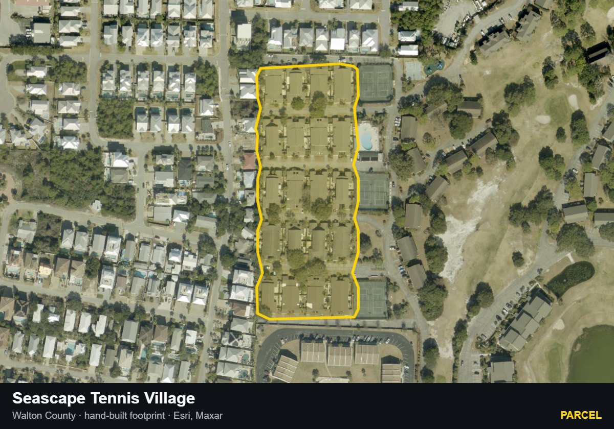 Seascape Tennis Village — Parcel parcel record