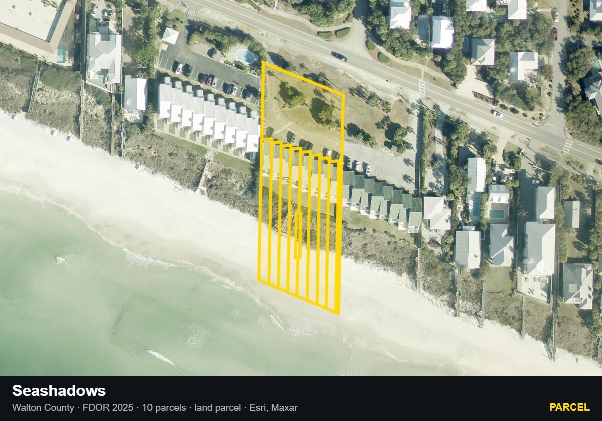 Seashadows — Parcel parcel record