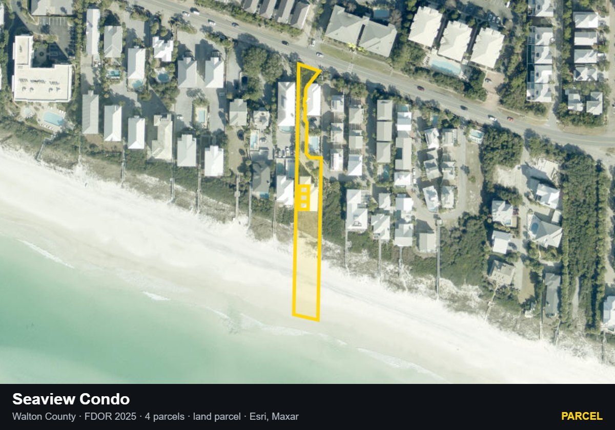 Seaview Condo — Parcel parcel record