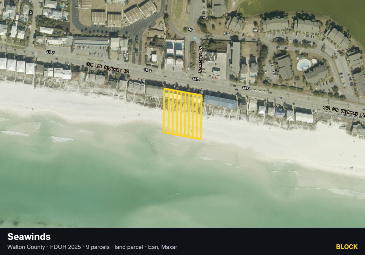 Seawinds — Block parcel record