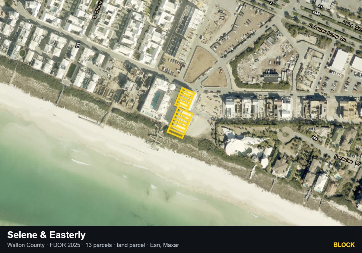 Selene & Easterly — Block parcel record