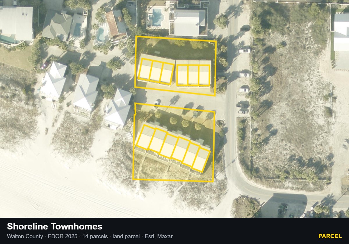 Shoreline Townhomes — Parcel parcel record