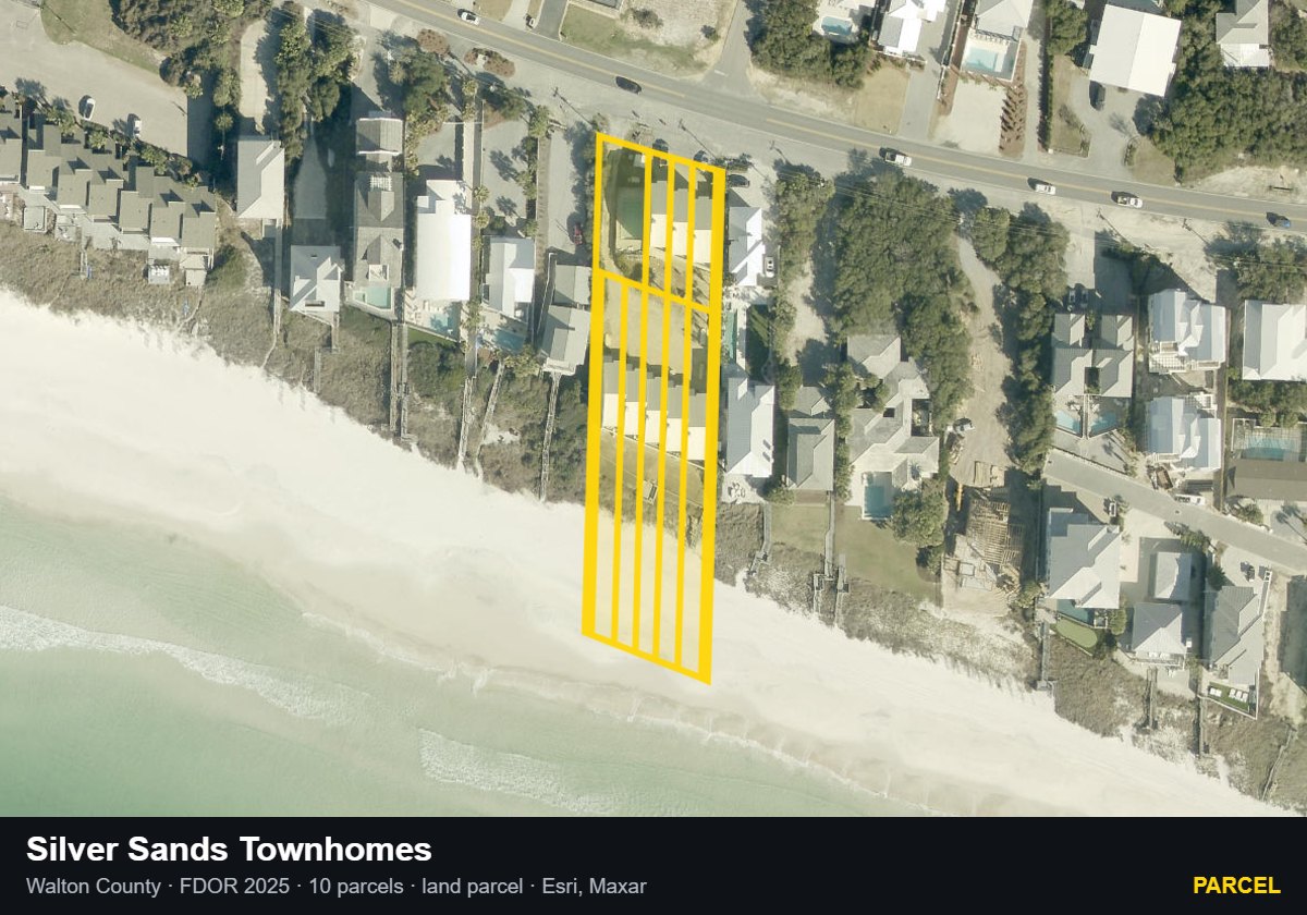Silver Sands Townhomes — Parcel parcel record