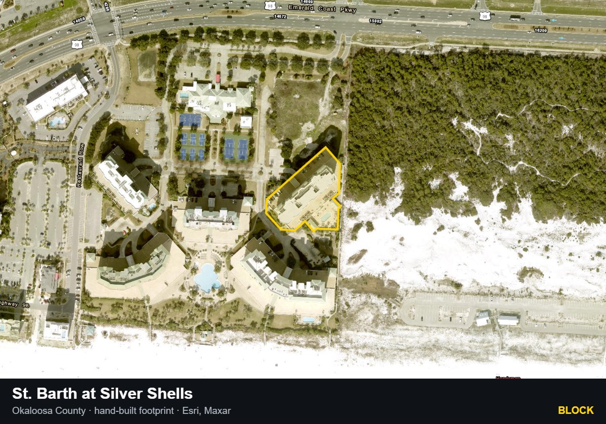 St. Barth at Silver Shells — Block parcel record