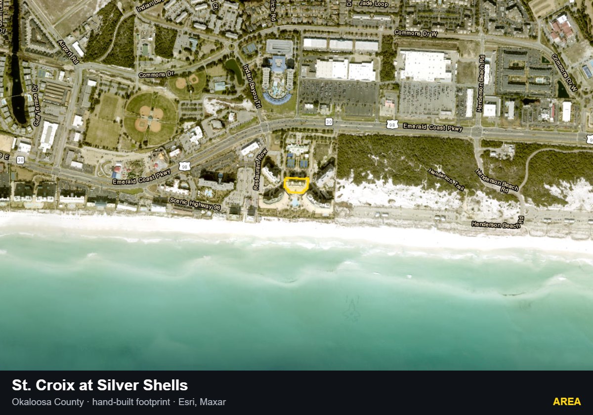 St. Croix at Silver Shells — Area parcel record