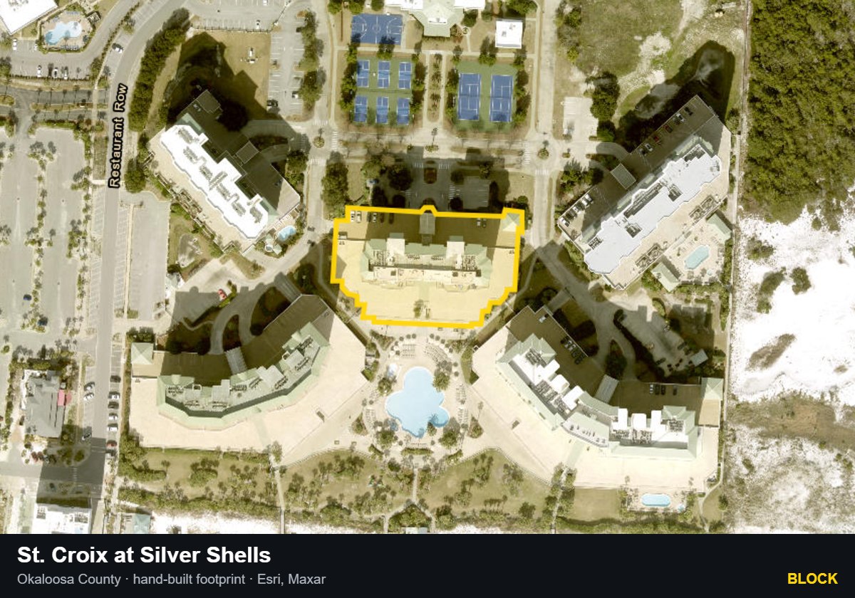 St. Croix at Silver Shells — Block parcel record