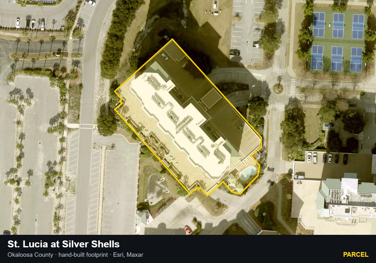 St. Lucia at Silver Shells — Parcel parcel record
