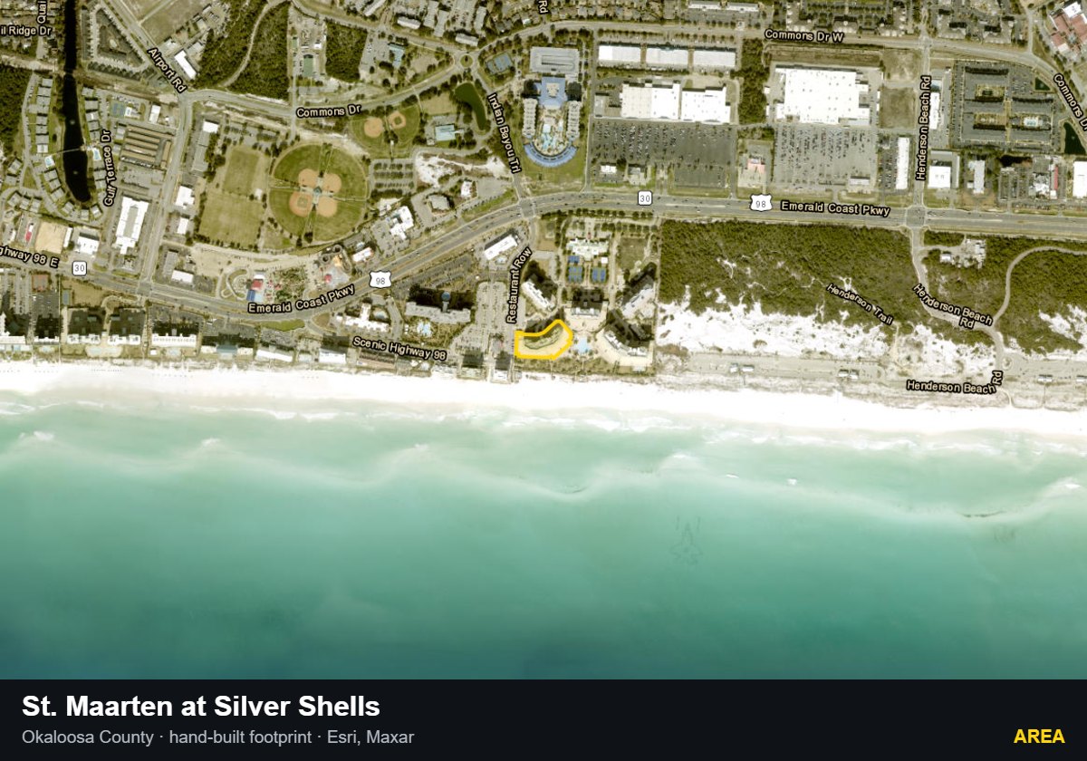 St. Maarten at Silver Shells — Area parcel record