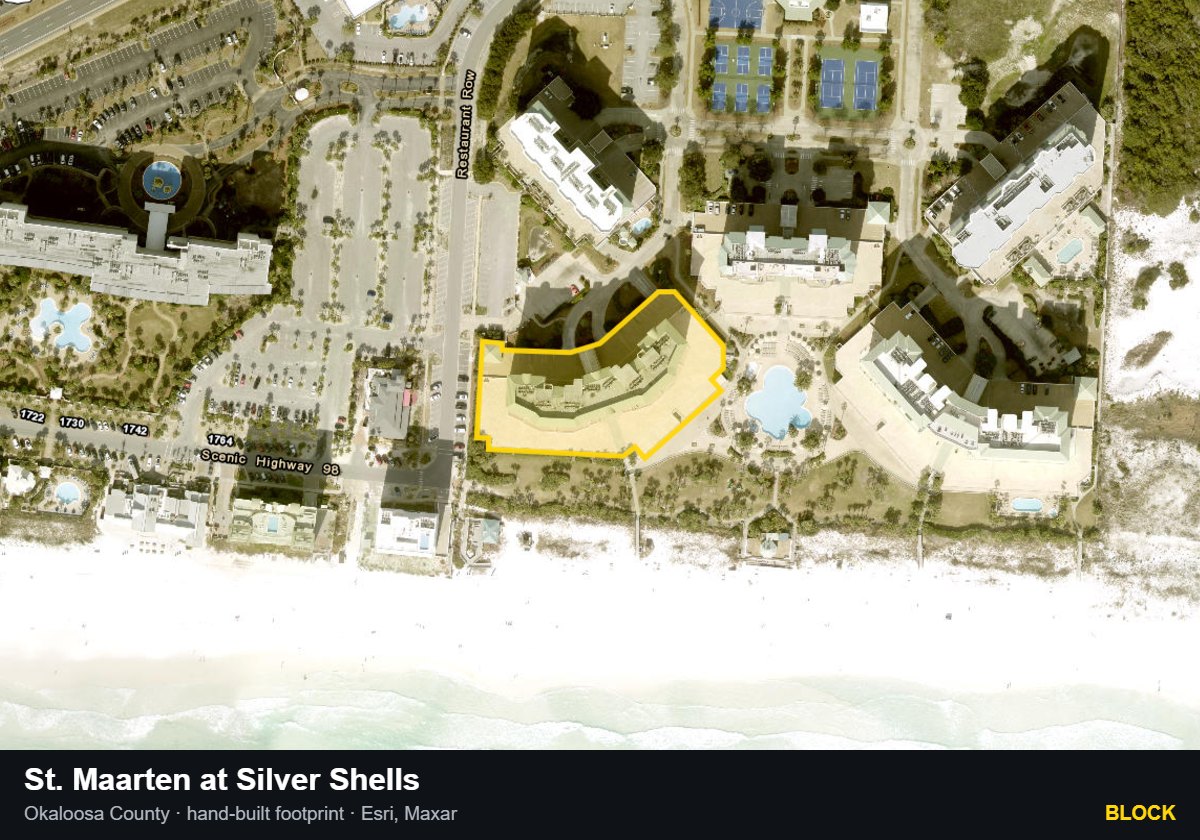 St. Maarten at Silver Shells — Block parcel record