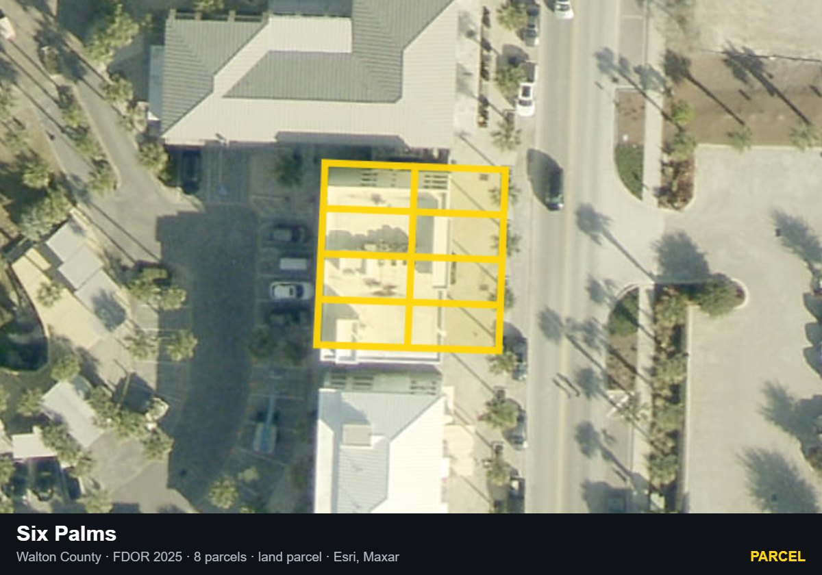 Six Palms — Parcel parcel record