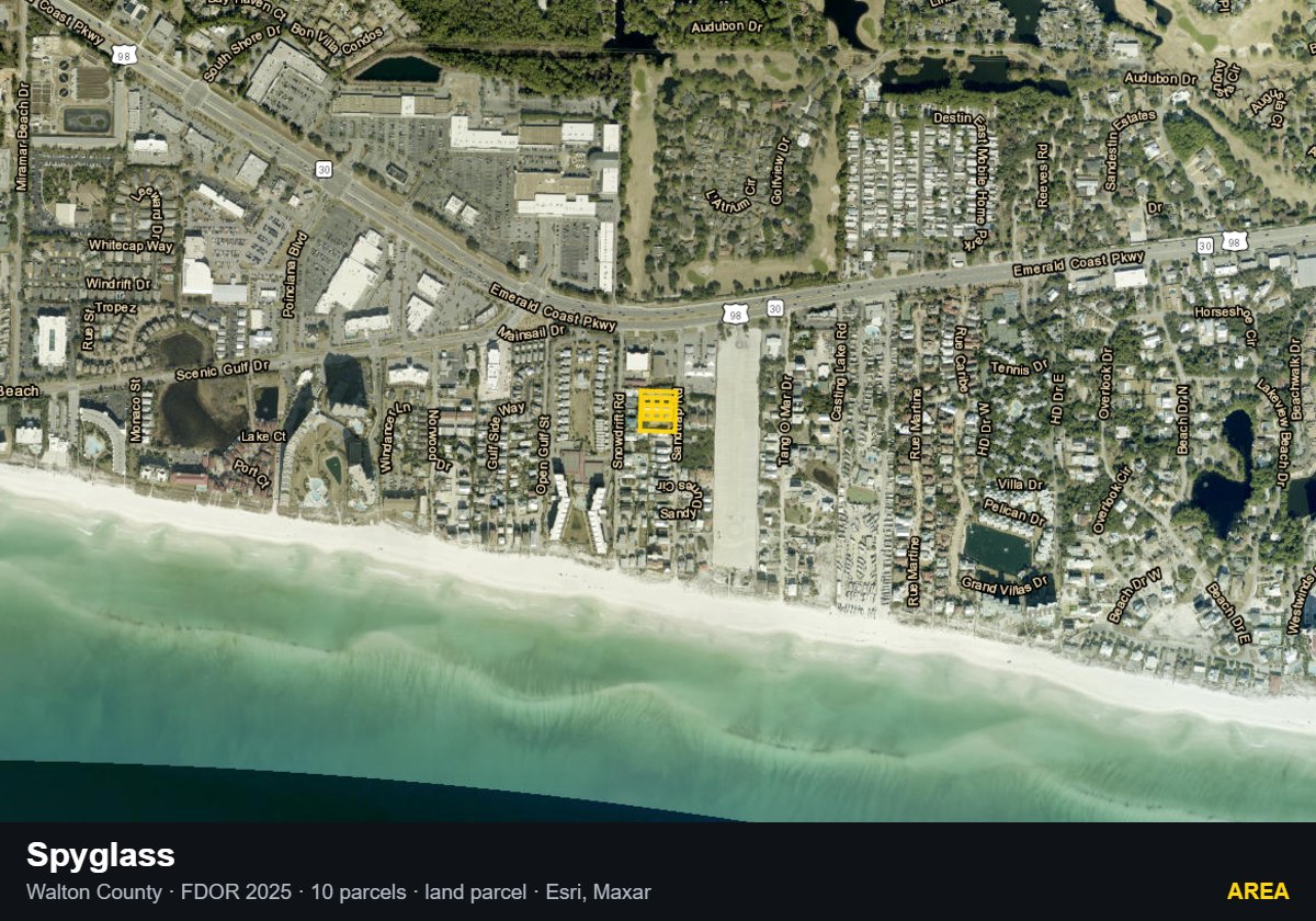 Spyglass — Area parcel record