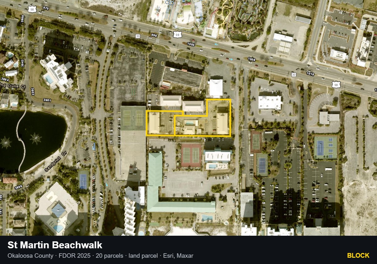 St Martin Beachwalk — Block parcel record