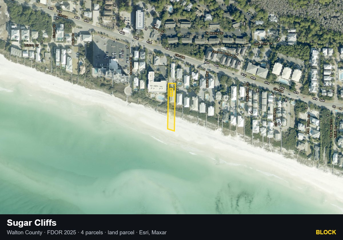 Sugar Cliffs — Block parcel record