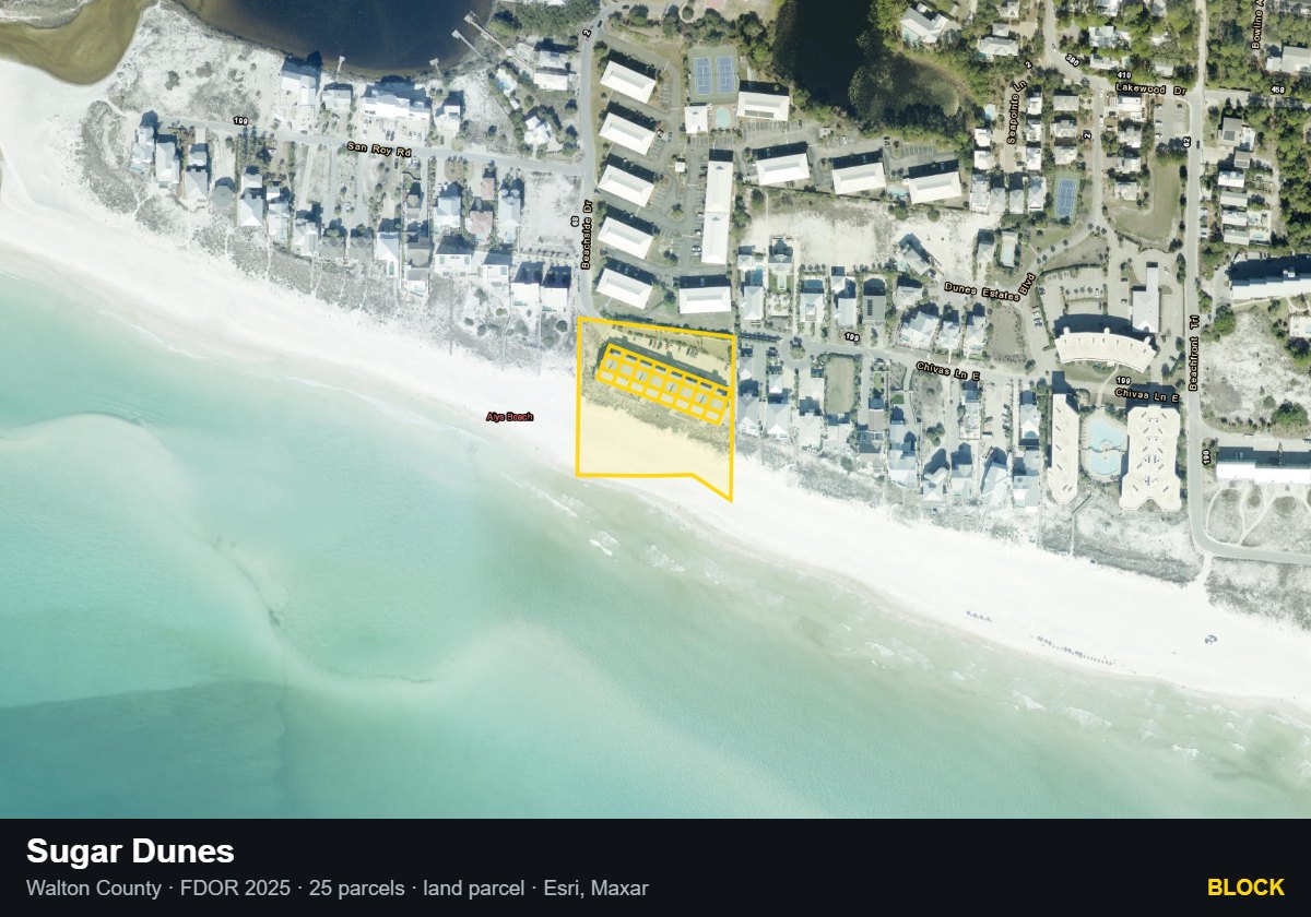 Sugar Dunes — Block parcel record