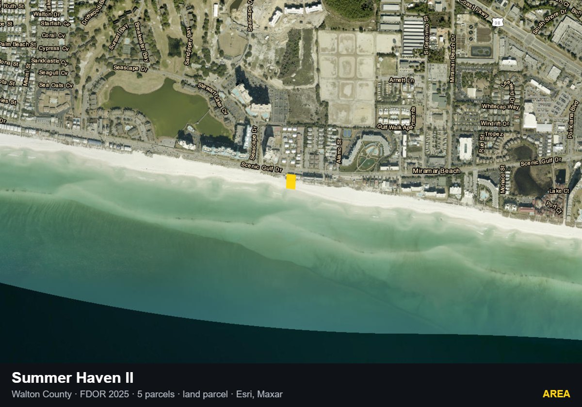 Summer Haven II — Area parcel record