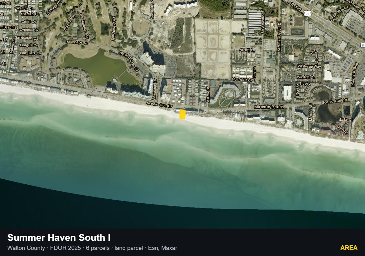 Summer Haven South I — Area parcel record