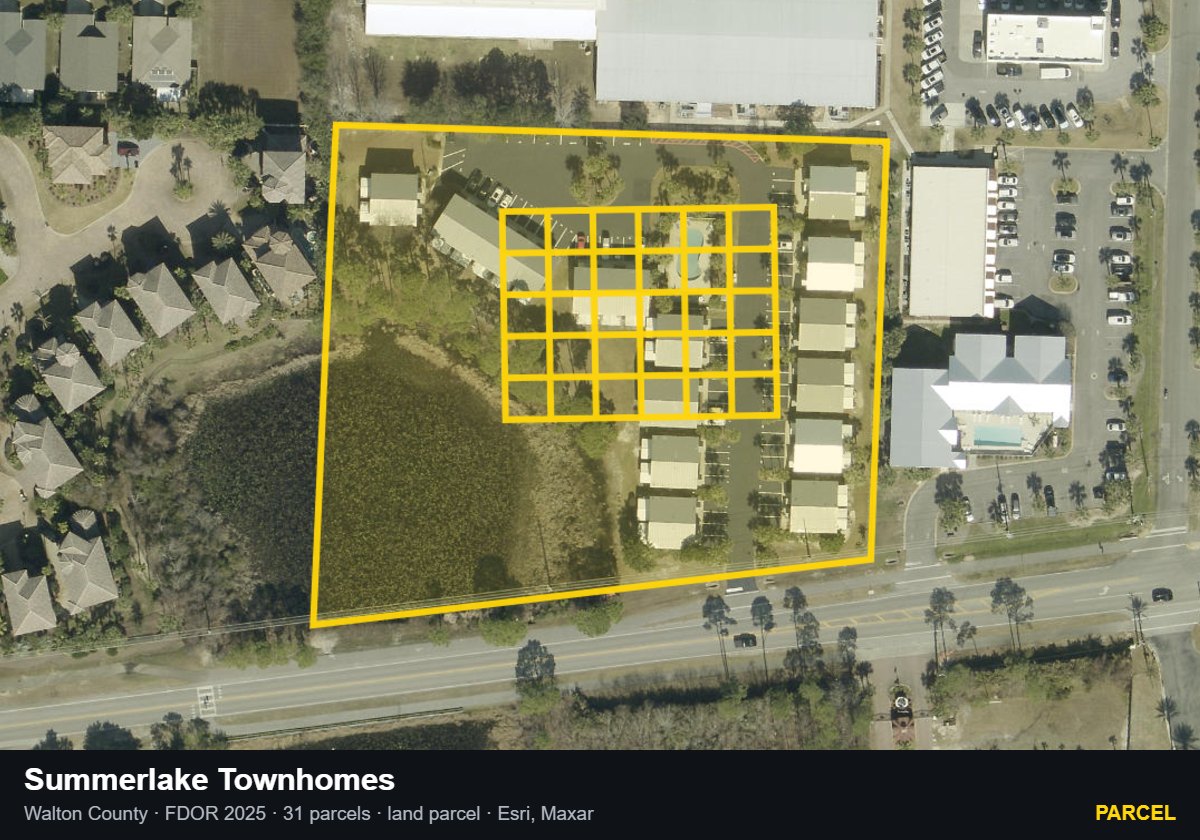 Summerlake Townhomes — Parcel parcel record