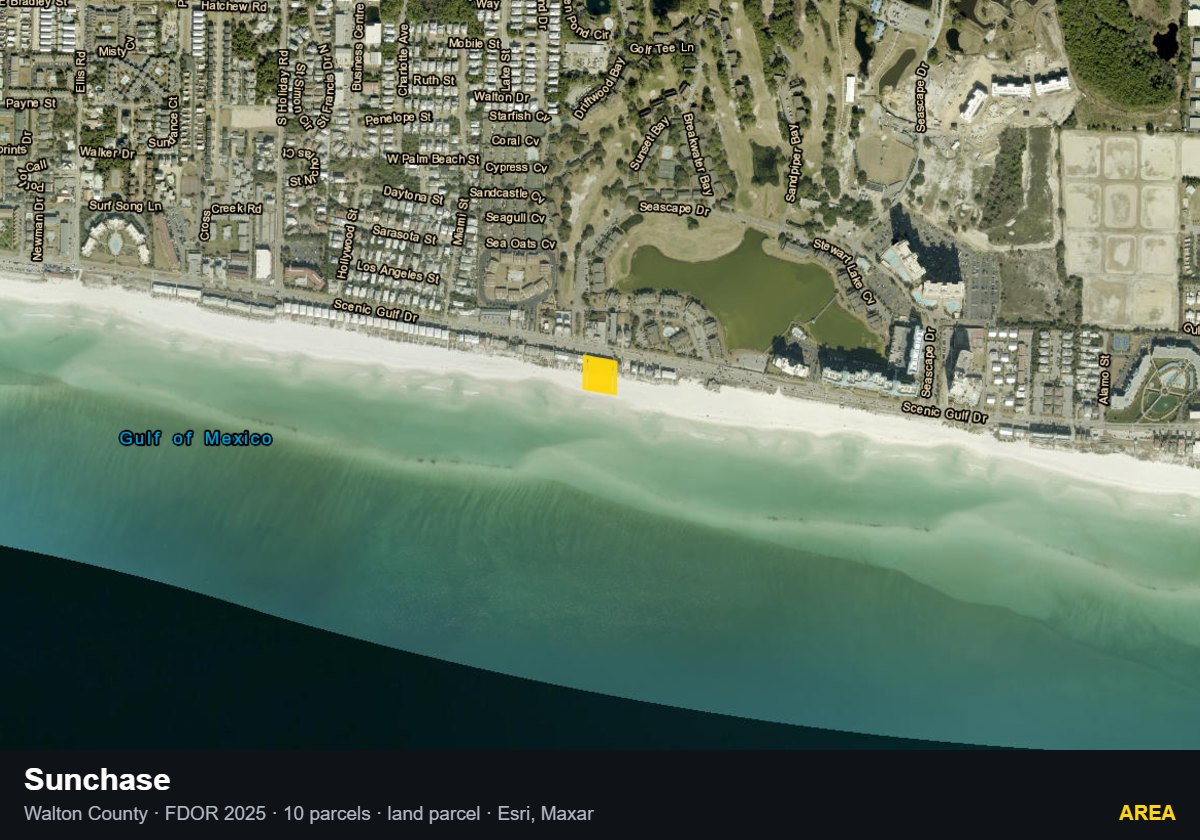 Sunchase — Area parcel record