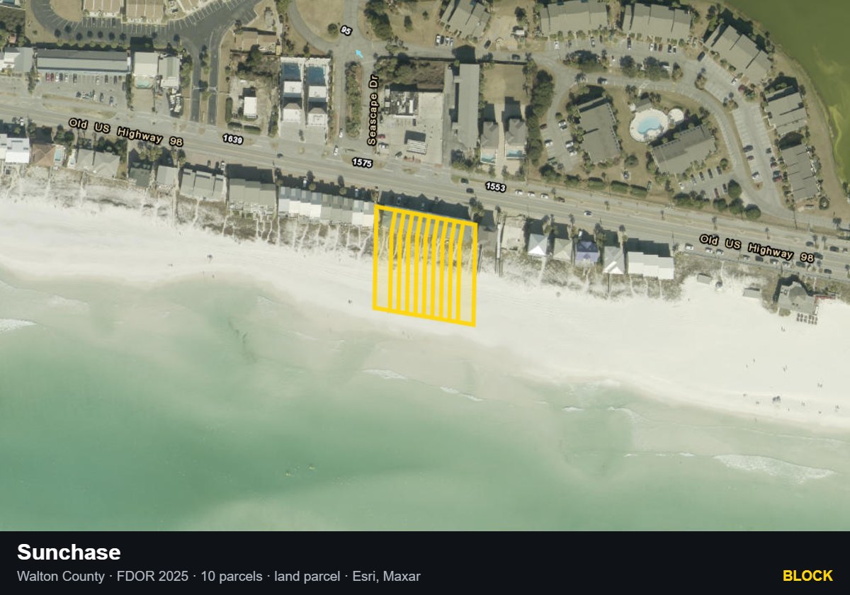 Sunchase — Block parcel record