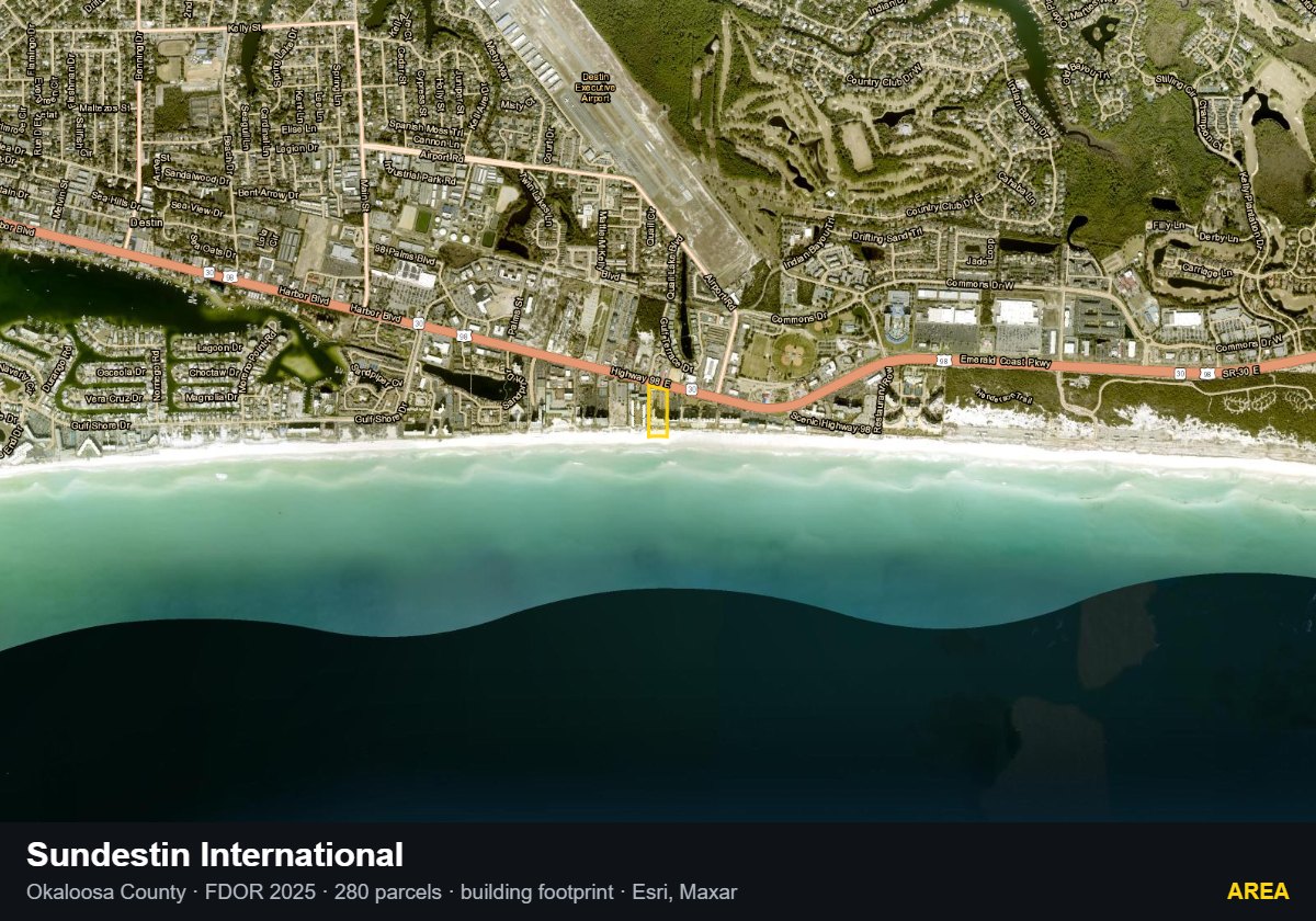 Sundestin International — Area parcel record