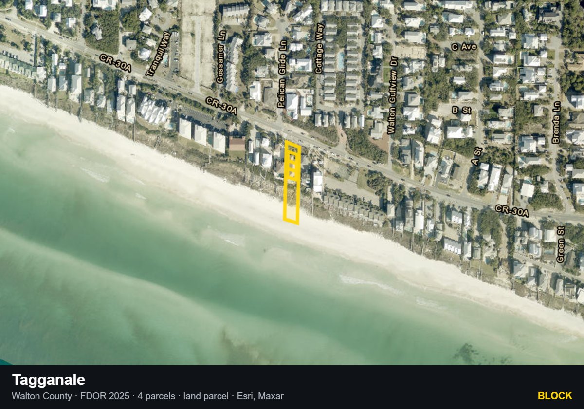 Tagganale — Block parcel record