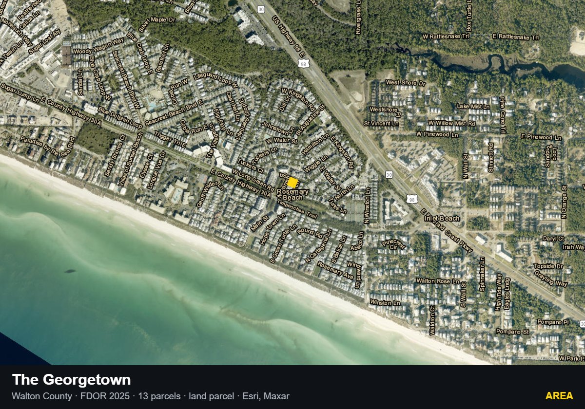 The Georgetown — Area parcel record