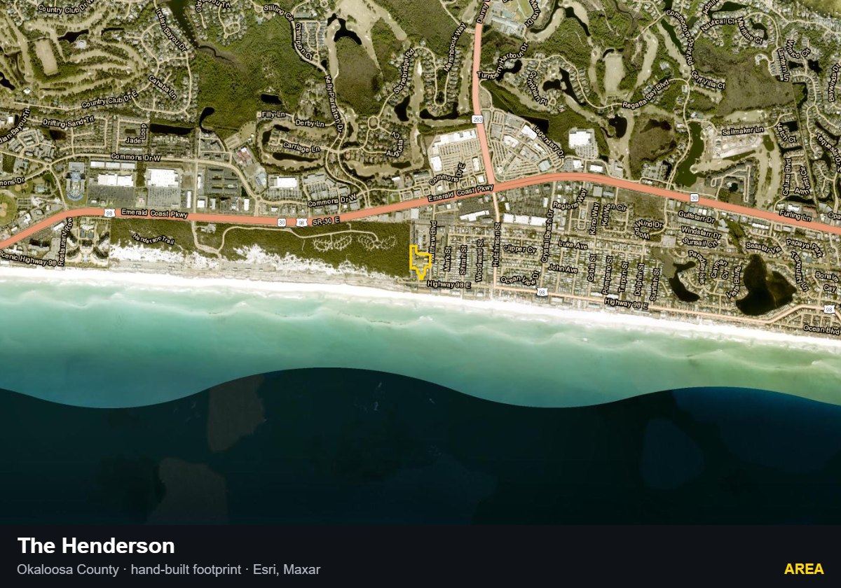 The Henderson — Area parcel record