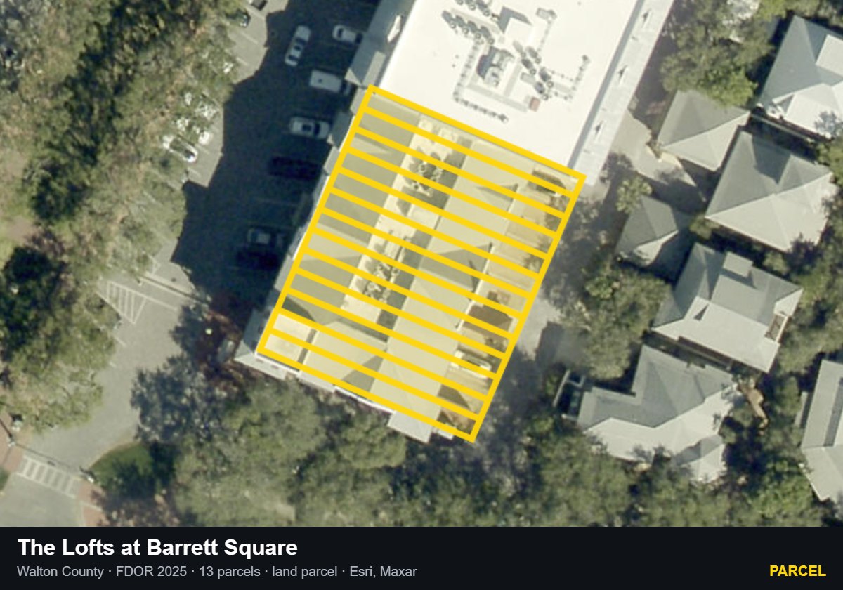 The Lofts at Barrett Square — Parcel parcel record
