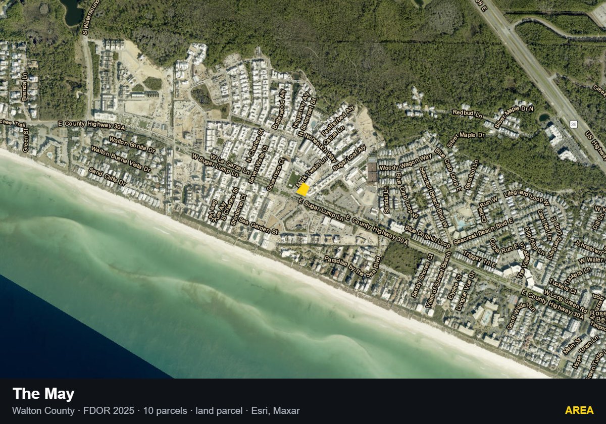 The May — Area parcel record