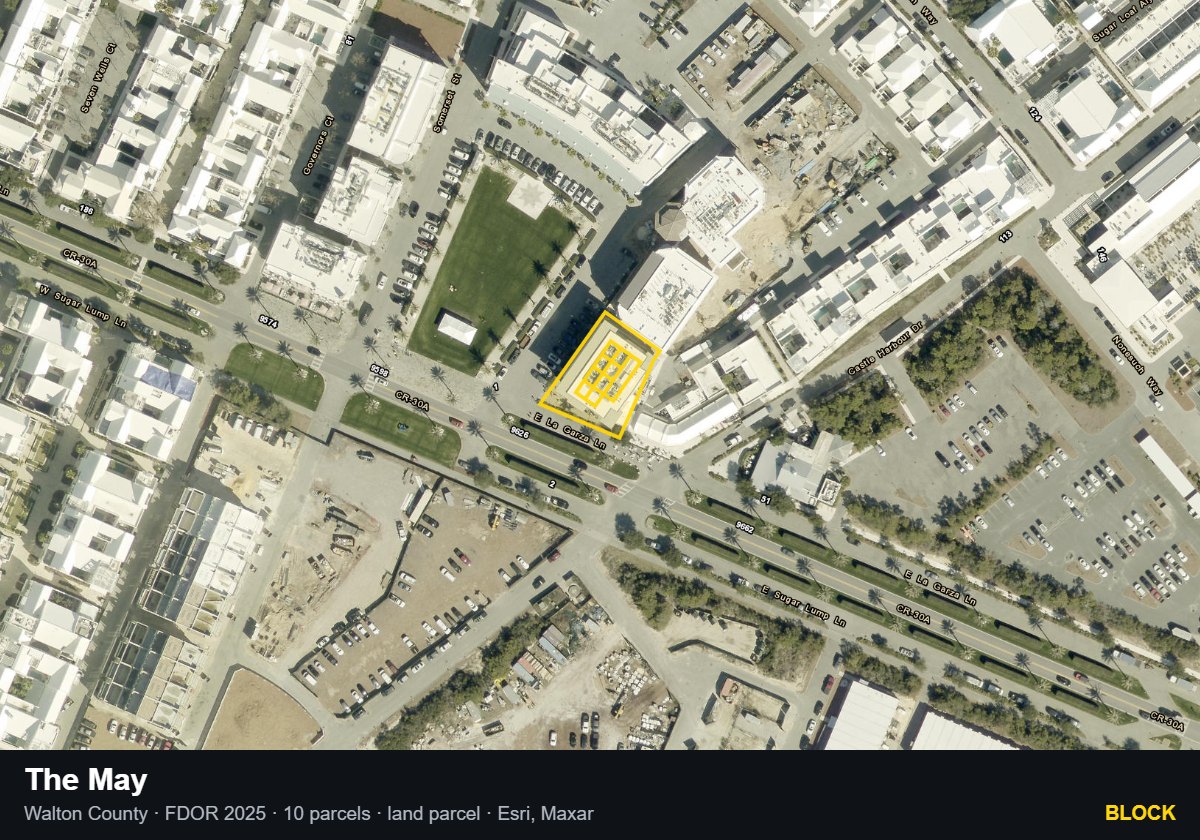 The May — Block parcel record