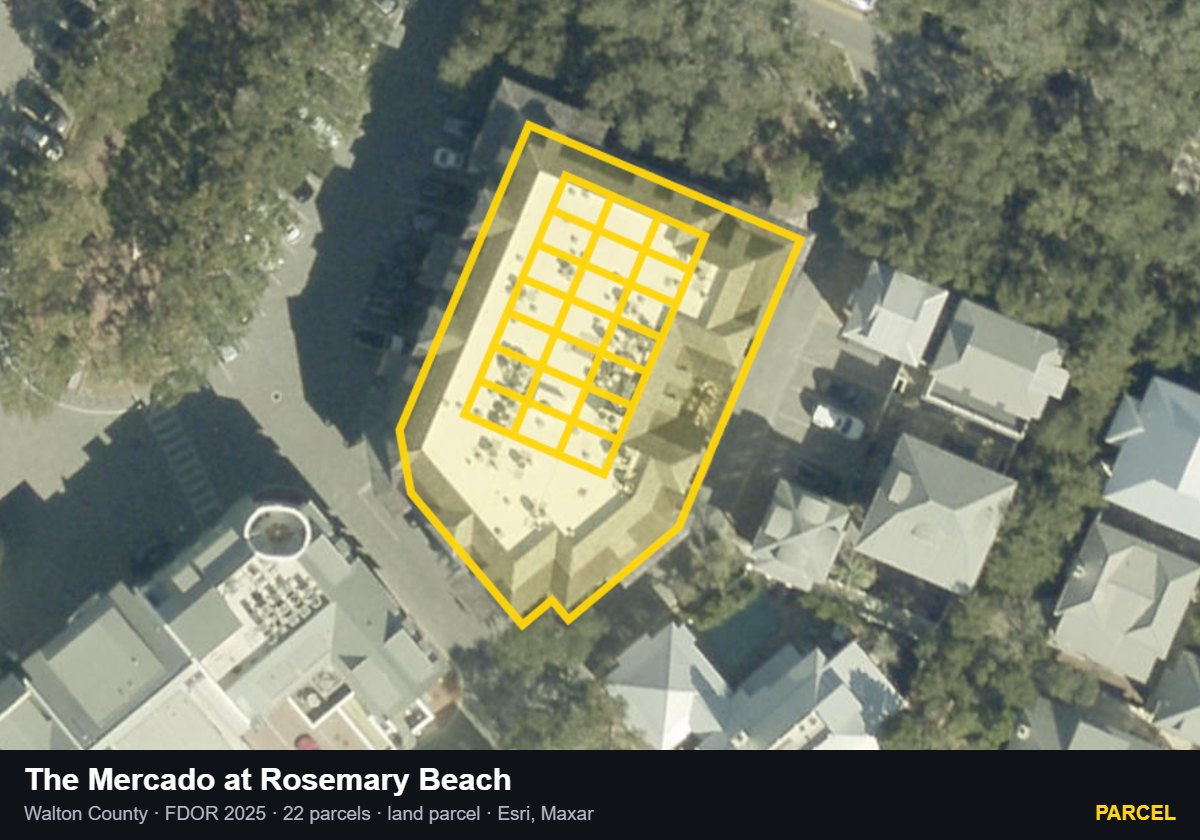 The Mercado at Rosemary Beach — Parcel parcel record