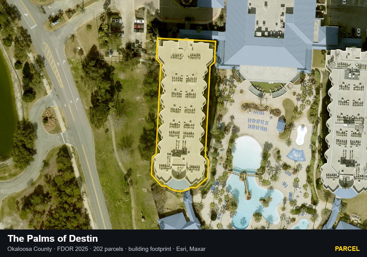 The Palms of Destin — Parcel parcel record