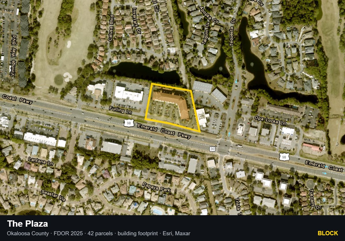 The Plaza — Block parcel record