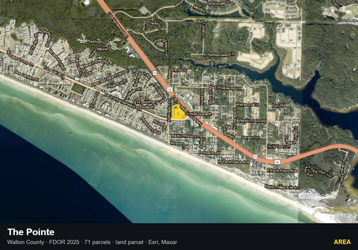 The Pointe — Area parcel record