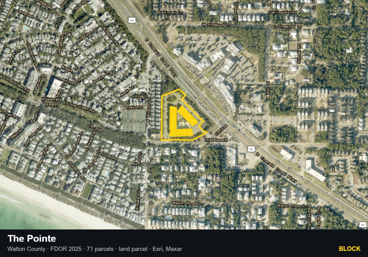 The Pointe — Block parcel record