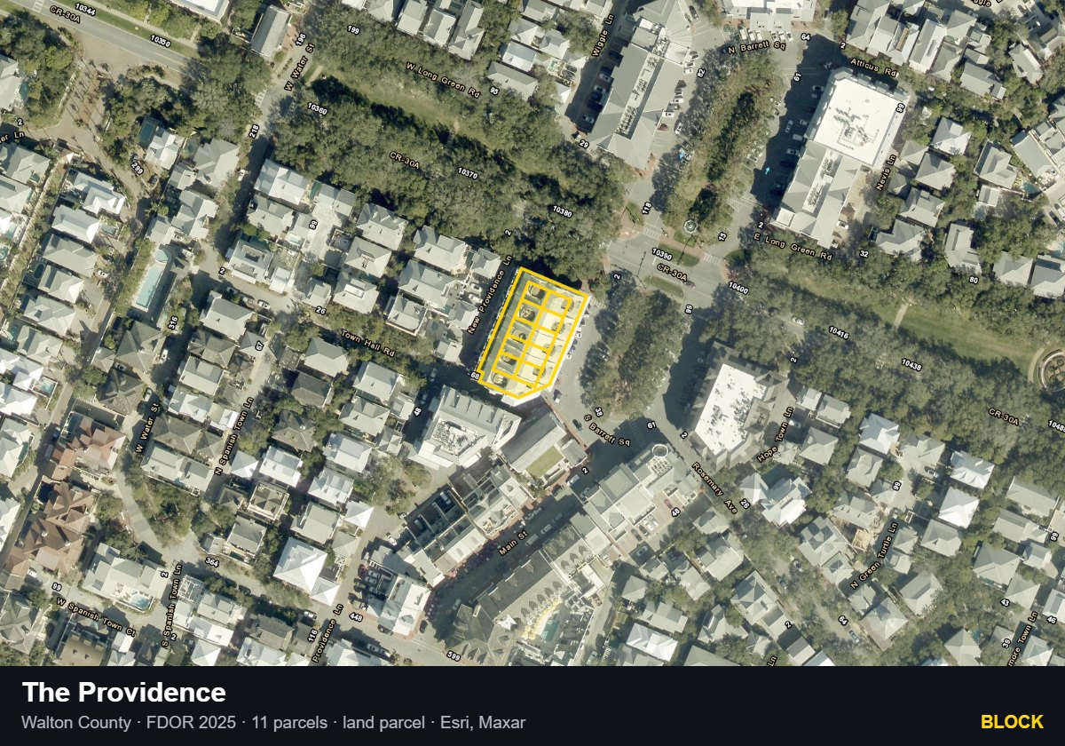 The Providence — Block parcel record