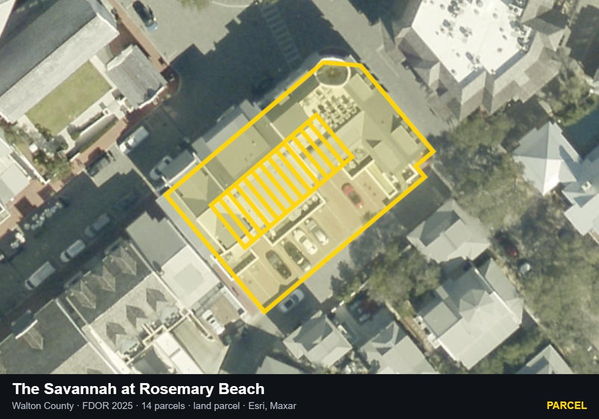 The Savannah at Rosemary Beach — Parcel parcel record