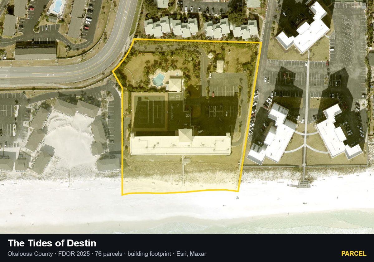 The Tides of Destin — Parcel parcel record