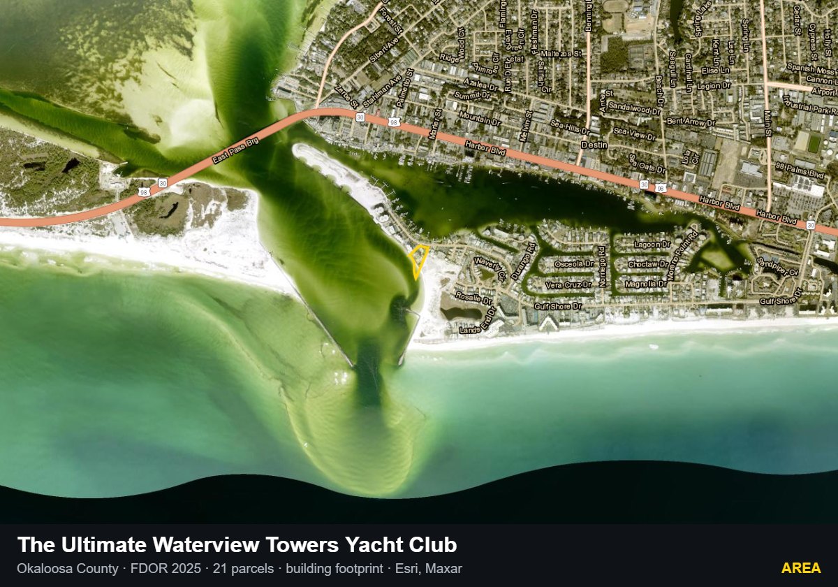The Ultimate Waterview Towers Yacht Club — Area parcel record