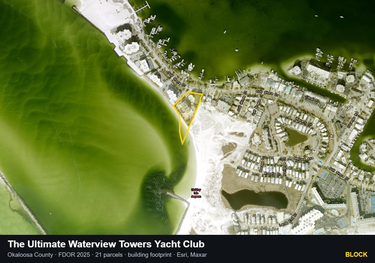 The Ultimate Waterview Towers Yacht Club — Block parcel record
