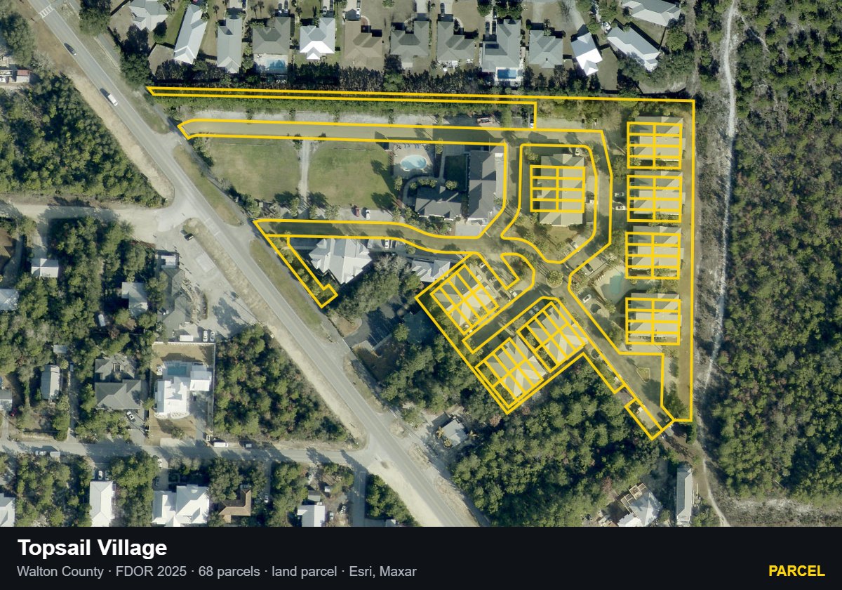 Topsail Village — Parcel parcel record