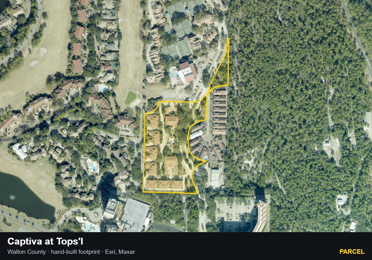 Captiva at Tops'l — Parcel parcel record