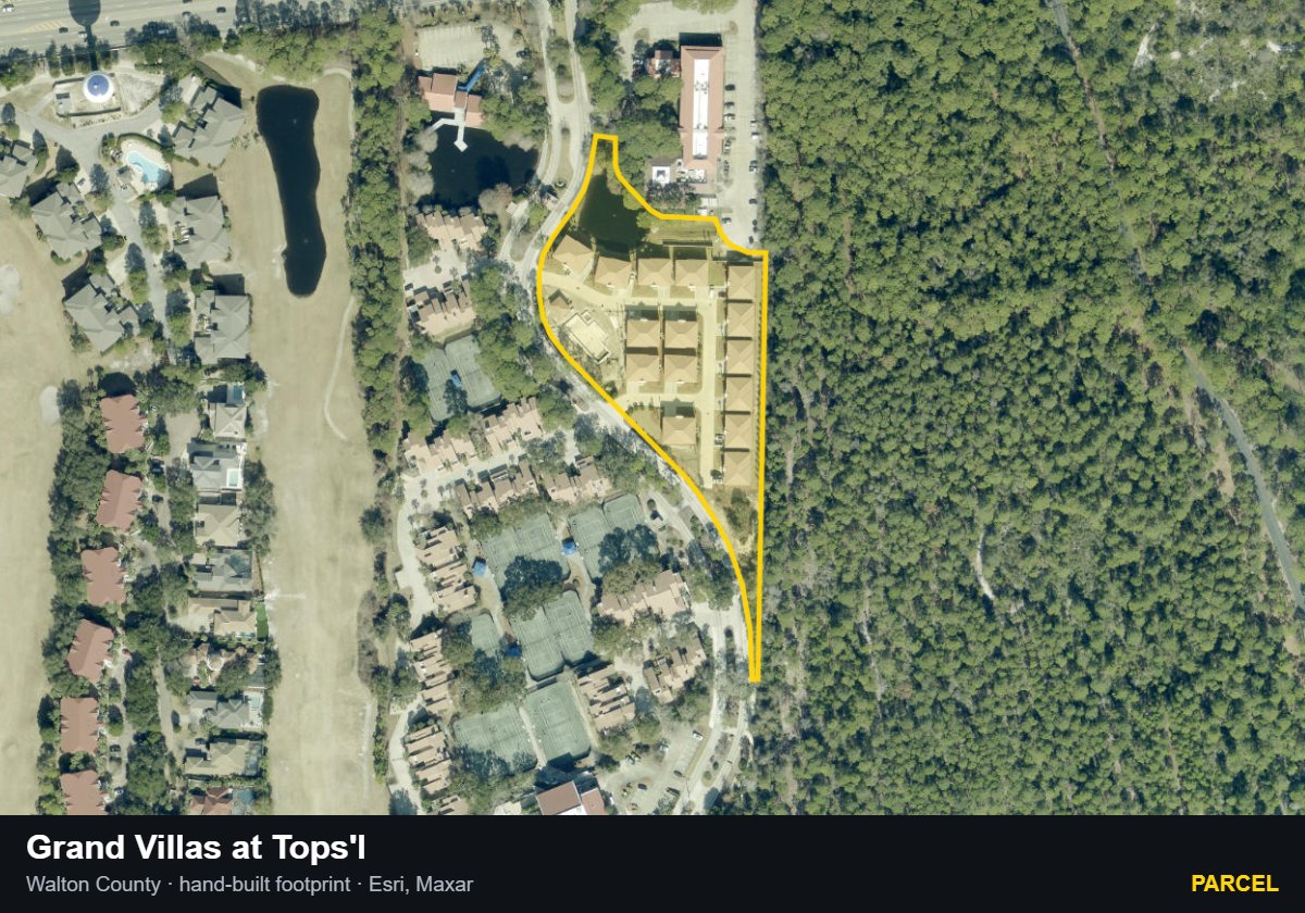 Grand Villas at Tops'l — Parcel parcel record