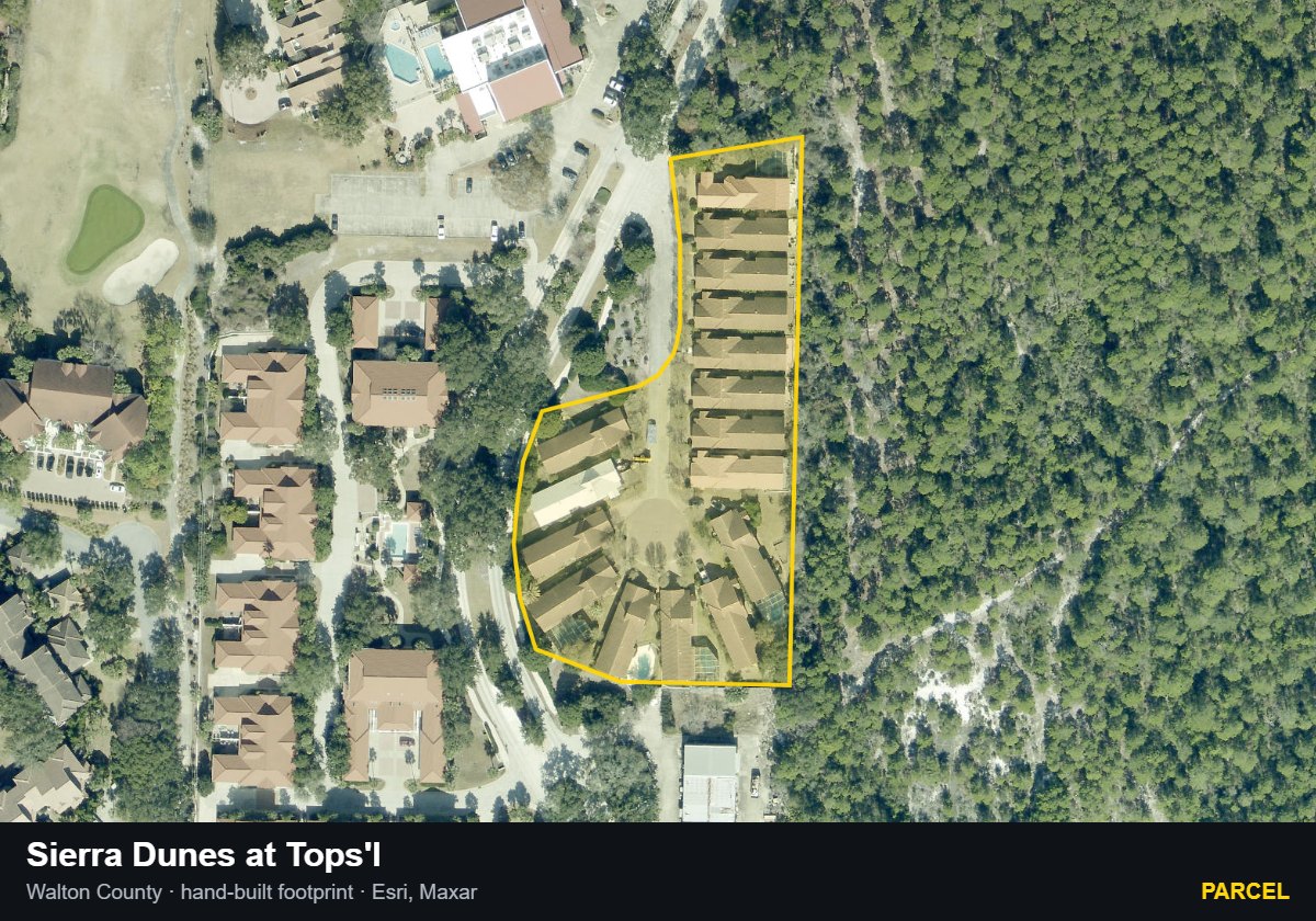 Sierra Dunes at Tops'l — Parcel parcel record