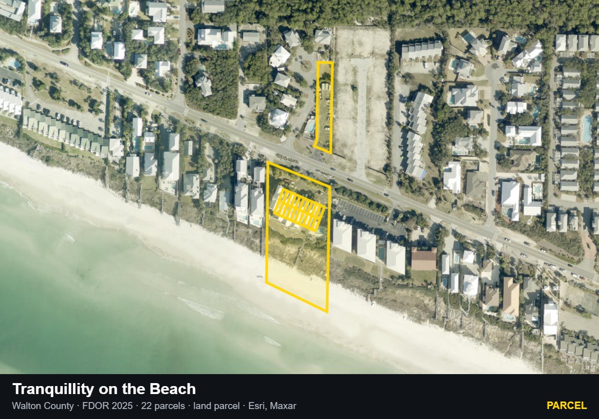 Tranquillity on the Beach — Parcel parcel record