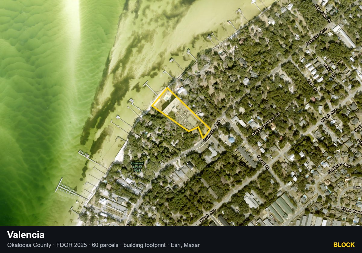 Valencia — Block parcel record