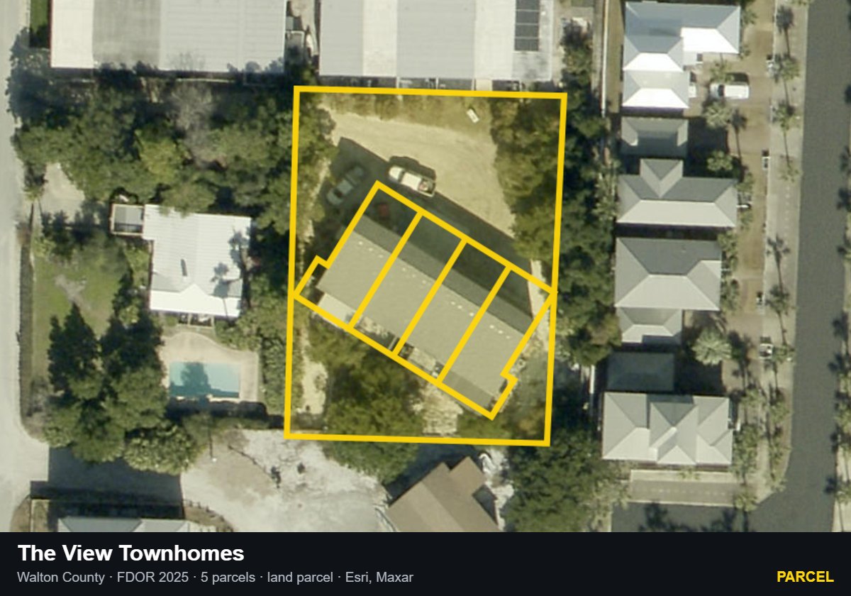 The View Townhomes — Parcel parcel record