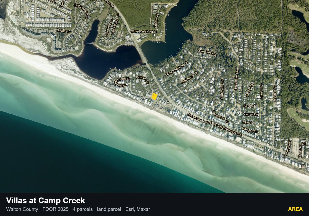 Villas at Camp Creek — Area parcel record