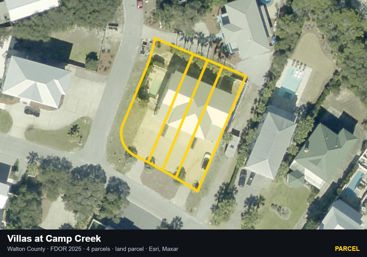 Villas at Camp Creek — Parcel parcel record